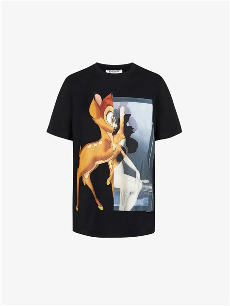 givenchy bambi print t shirt|Givenchy Bambi Print Cotton Jersey T.